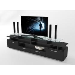 Тумба под телевизор ТВ Comfy Home Cinema черный