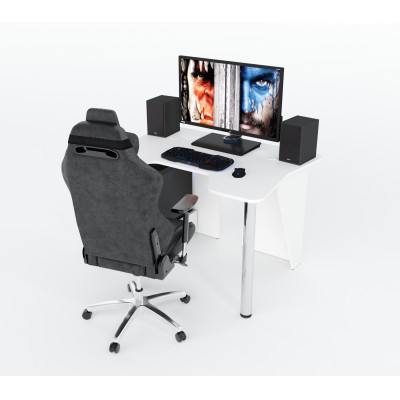 Геймерский игровой стол ZEUS IGROK-3 белый фабрика Rasin