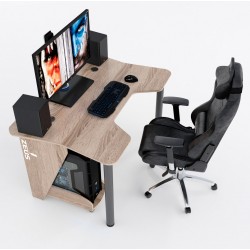 Геймерский игровой стол ZEUS IGROK-3 дуб сонома
