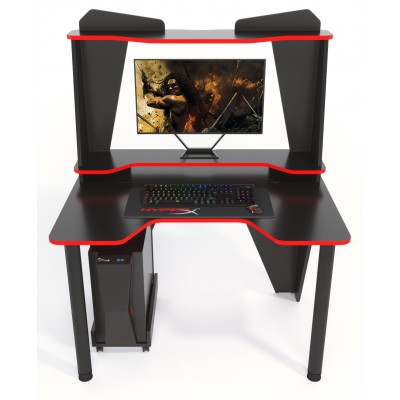 Геймерский игровой стол ZEUS IVAR-2 черный+красный фабрика Rasin Геймерский игровой стол ZEUS IVAR-2 черный+красный фабрика Rasin