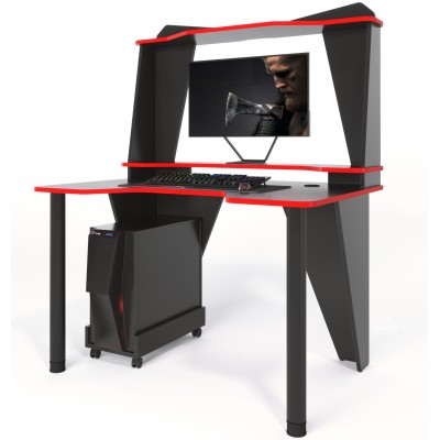 Геймерский игровой стол ZEUS IVAR-2 черный+красный фабрика Rasin Геймерский игровой стол ZEUS IVAR-2 черный+красный фабрика Rasin