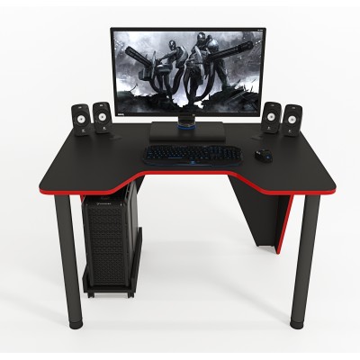 Геймерский игровой стол ZEUS IVAR черный+красный фабрика Rasin