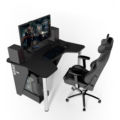 Геймерский игровой стол ZEUS IGROK-3 черный фабрика Rasin