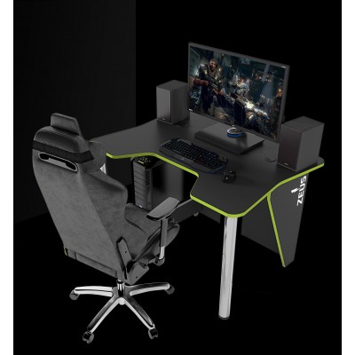 Геймерский игровой стол ZEUS IGROK-3 черный+зеленый фабрика Rasin Геймерский игровой стол ZEUS IGROK-3 черный+зеленый фабрика Rasin
