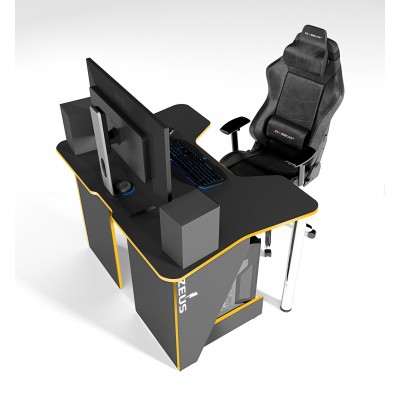 Геймерский игровой стол ZEUS IGROK-3 черный+желтый фабрика Rasin Геймерский игровой стол ZEUS IGROK-3 черный+желтый фабрика Rasin