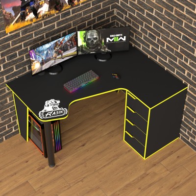 Геймерский игровой стол Rasin RS-11 желтый фабрика Rasin