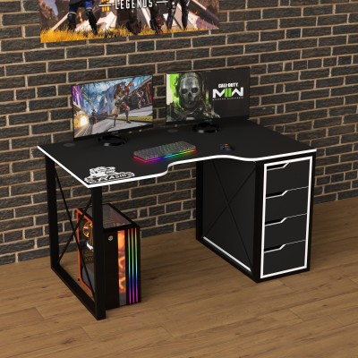 Геймерский игровой стол Rasin LOFT-16 белый фабрика Rasin