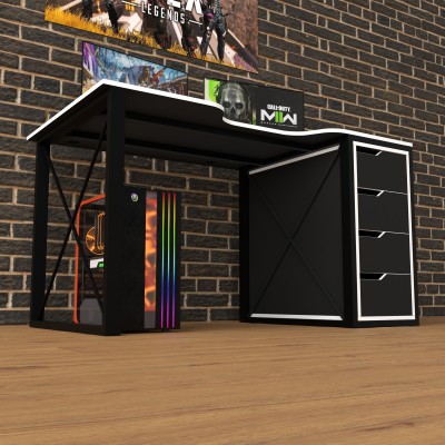 Геймерский игровой стол Rasin LOFT-16 белый фабрика Rasin Геймерский игровой стол Rasin LOFT-16 белый фабрика Rasin
