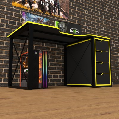Геймерский игровой стол Rasin LOFT-16 желтый фабрика Rasin Геймерский игровой стол Rasin LOFT-16 желтый фабрика Rasin