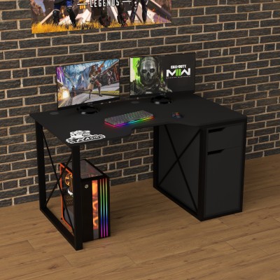 Геймерский игровой стол Rasin LOFT-17 черный фабрика Rasin