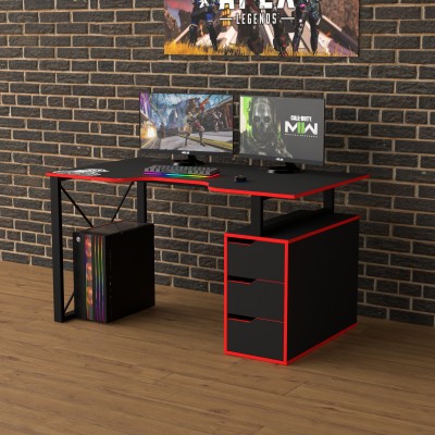 Геймерский игровой стол Rasin LOFT-18 красный фабрика Rasin