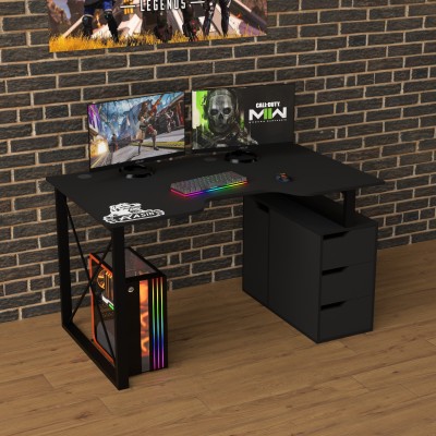 Геймерский игровой стол Rasin LOFT-18 черный фабрика Rasin