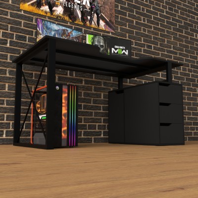 Геймерский игровой стол Rasin LOFT-18 черный фабрика Rasin