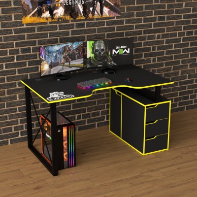 Геймерский игровой стол Rasin LOFT-18 желтый фабрика Rasin