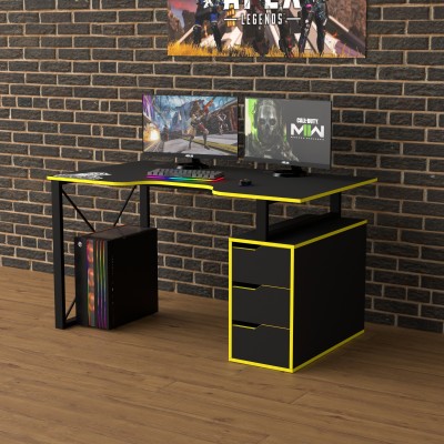 Геймерский игровой стол Rasin LOFT-18 желтый фабрика Rasin