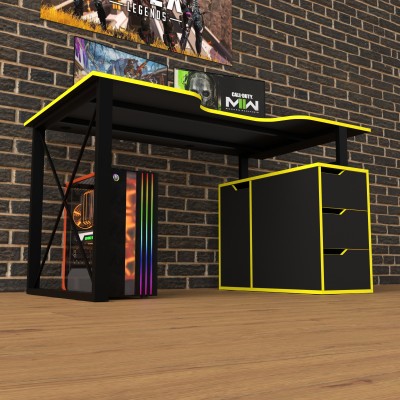 Геймерский игровой стол Rasin LOFT-18 желтый фабрика Rasin