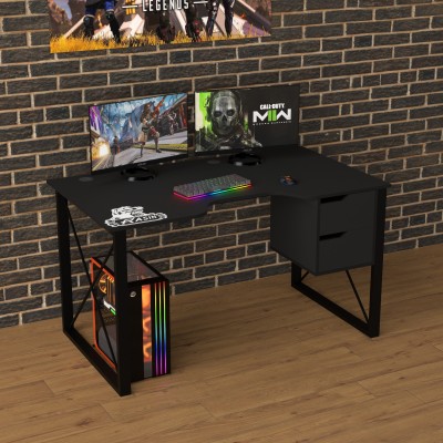 Геймерский игровой стол Rasin LOFT-19 черный фабрика Rasin