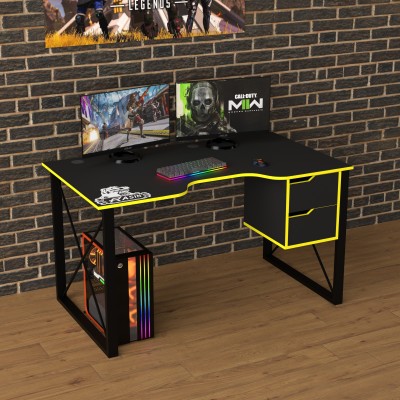 Геймерский игровой стол Rasin LOFT-19 желтый фабрика Rasin