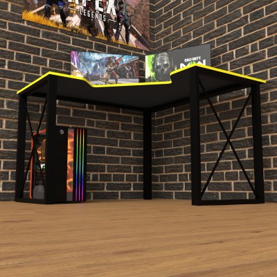 Геймерский игровой стол Rasin LOFT-20 желтый фабрика Rasin