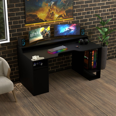 Геймерский игровой стол Rasin RS-28 черный фабрика Rasin