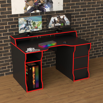 Геймерский игровой стол Rasin RS-26 красный фабрика Rasin