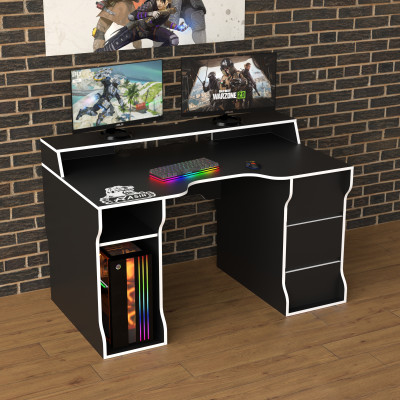 Геймерский игровой стол Rasin RS-26 белый фабрика Rasin