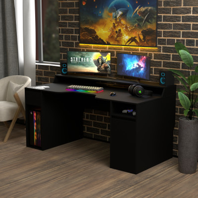 Геймерский игровой стол Rasin RS-27 черный фабрика Rasin