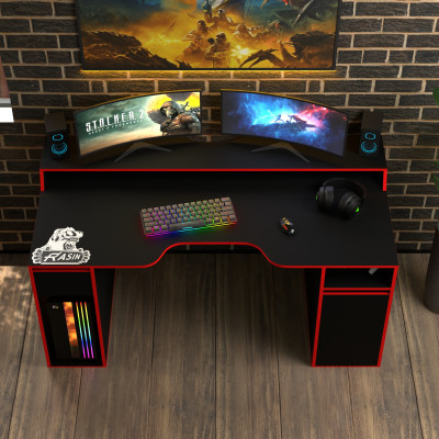 Геймерский игровой стол Rasin RS-27 черный+красный фабрика Rasin Геймерский игровой стол Rasin RS-27 черный+красный фабрика Rasin