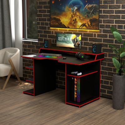 Геймерский игровой стол Rasin RS-29 черный+красный фабрика Rasin Геймерский игровой стол Rasin RS-29 черный+красный фабрика Rasin