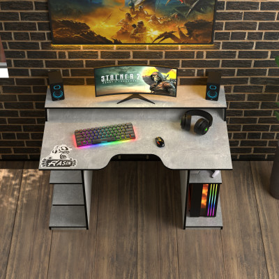 Геймерский игровой стол Rasin RS-29 индастриал+черный фабрика Rasin