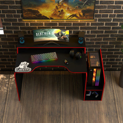 Геймерский игровой стол Rasin RS-30 черный+красный фабрика Rasin Геймерский игровой стол Rasin RS-30 черный+красный фабрика Rasin