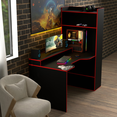 Геймерский игровой стол Rasin RS-31 черный+красный фабрика Rasin Геймерский игровой стол Rasin RS-31 черный+красный фабрика Rasin