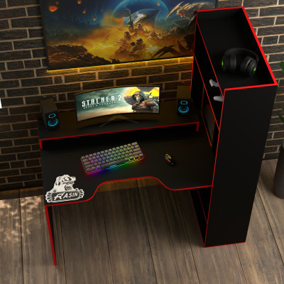 Геймерский игровой стол Rasin RS-31 черный+красный фабрика Rasin Геймерский игровой стол Rasin RS-31 черный+красный фабрика Rasin