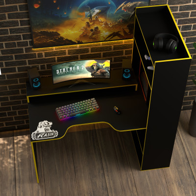 Геймерский игровой стол Rasin RS-31 черный+желтый фабрика Rasin Геймерский игровой стол Rasin RS-31 черный+желтый фабрика Rasin