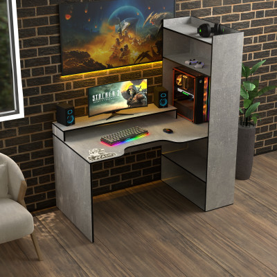 Геймерский игровой стол Rasin RS-31 индастриал+черный фабрика Rasin