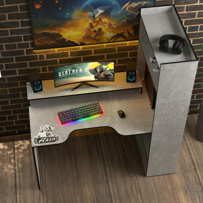 Геймерский игровой стол Rasin RS-31 индастриал+черный фабрика Rasin