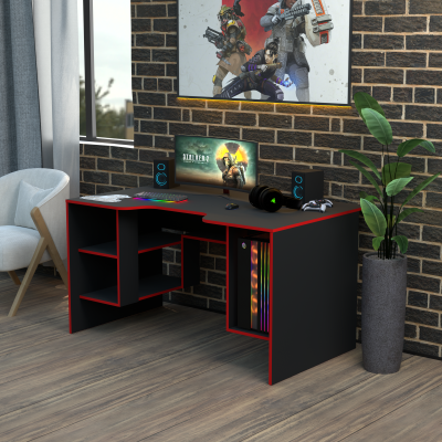 Геймерский игровой стол Rasin RS-32 черный+красный фабрика Rasin Геймерский игровой стол Rasin RS-32 черный+красный фабрика Rasin
